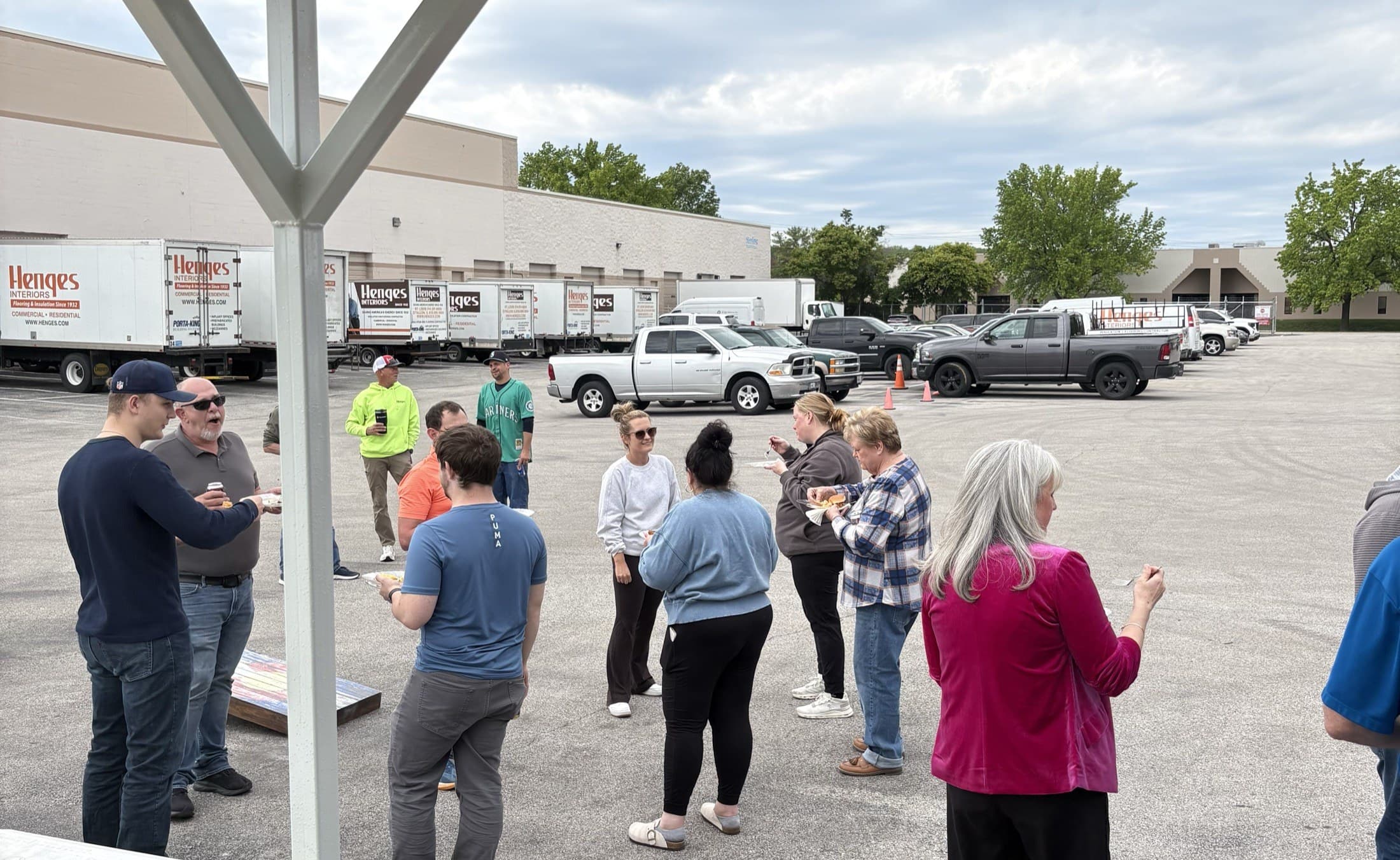 The Henges team gathered at a company appreciation event