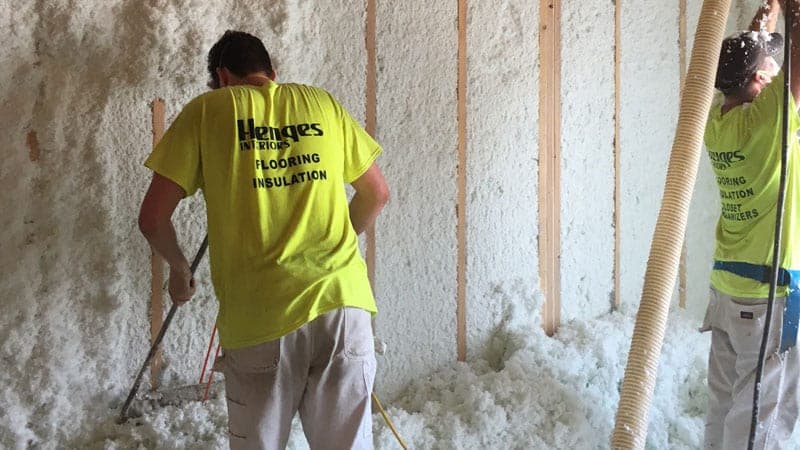 Residential insulation installation